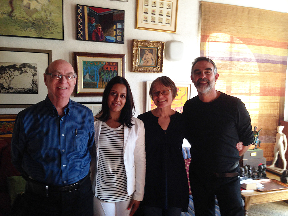 Click the image for a view of: Jack Ginsberg, Faheema Mayet, Elizabeth James and David Paton